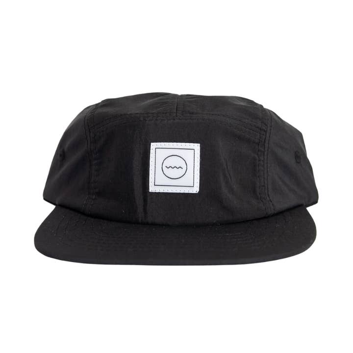 Waterproof Five-Panel Hat in Coal for wholesale by RAD RIVER CO.