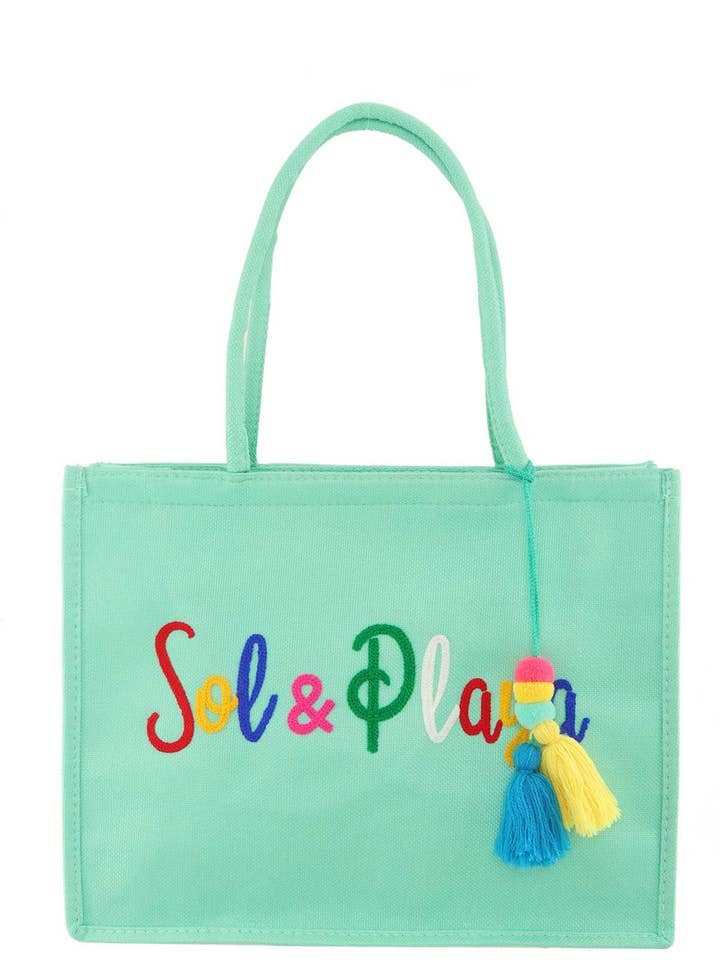 SOL and PLAYA Tropical Tote Bag for wholesale by Shop Neighbors