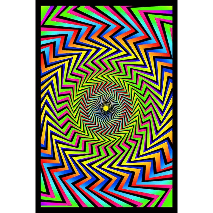 Posters Wholesale - Vente Poster - Poster floqué Mind Twist Blacklight, taille 23 x 35
