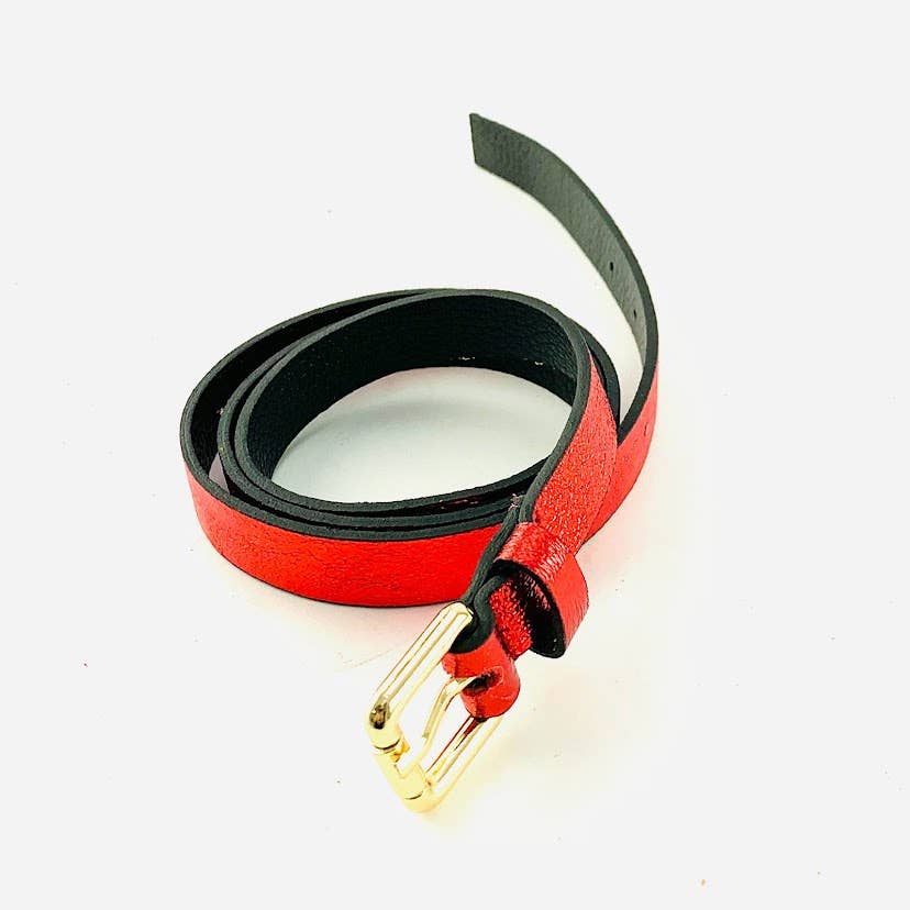 MILANO AMOUR - Vendita all'ingrosso Cintura - Donna - Cintura Laminata Minimal in Pelle7