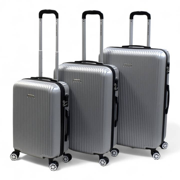 3-Piece ABS Hardshell Luggage Set with Built-in Locks for wholesale by Dony Corp