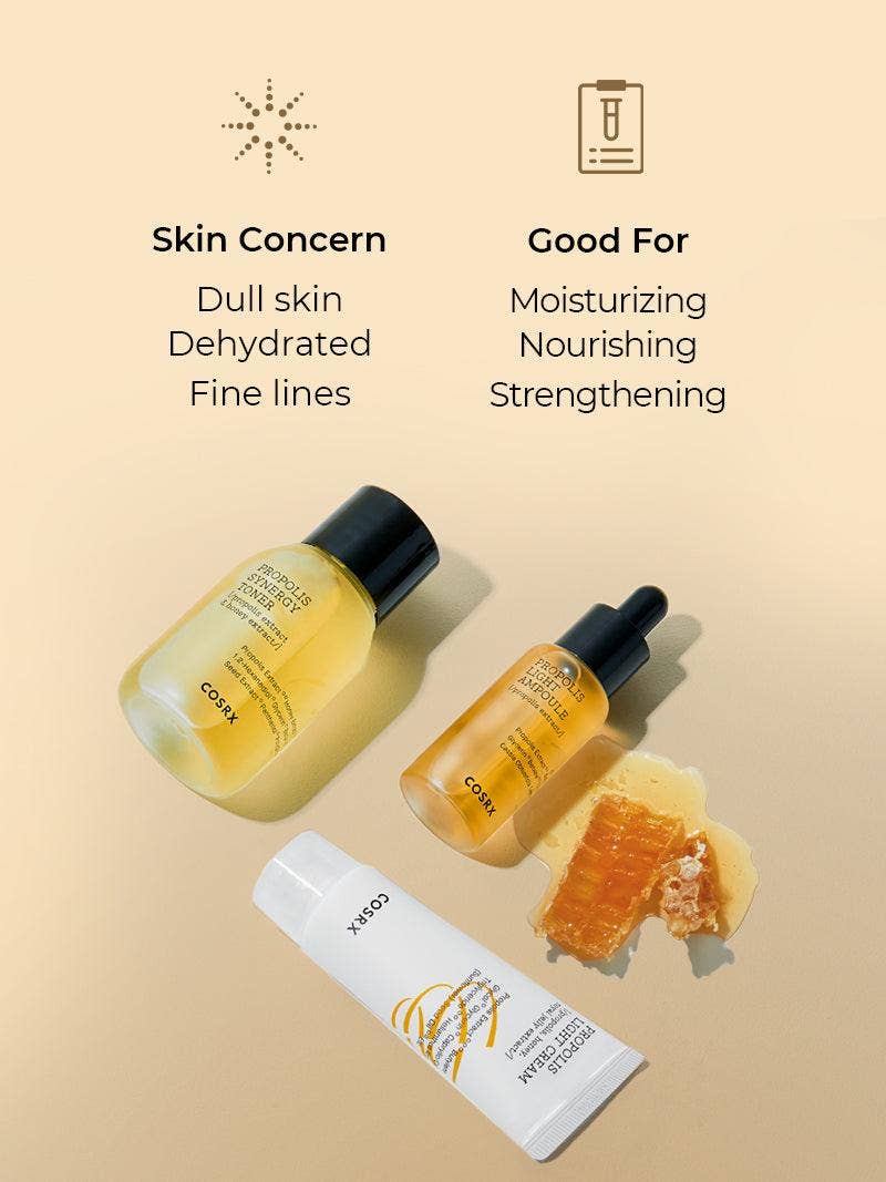 Best Beauty Group - Wholesale Facial Care Set/Kit - COSRX Honey Glow Propolis 3 Step Kit3