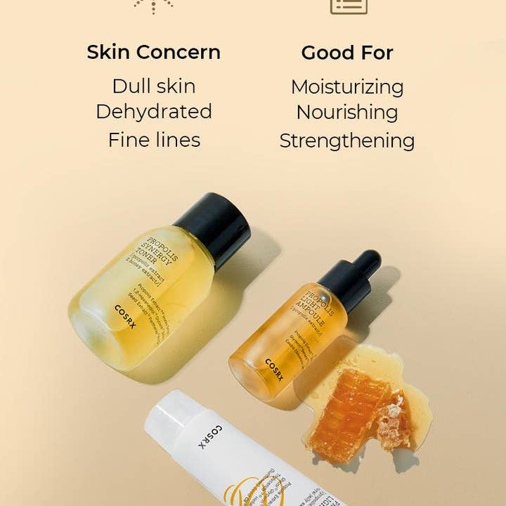 Best Beauty Group - Wholesale Facial Care Set/Kit - COSRX Honey Glow Propolis 3 Step Kit3