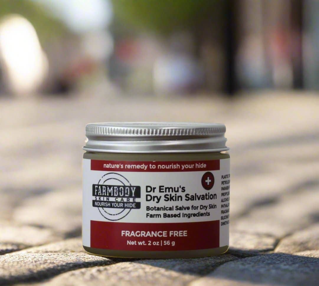Farmbody Skin Care - Wholesale Healing Salve/Balm/Cream - Dr Emu's Dry Skin Salvation | Tallow Cream with Emu Oil