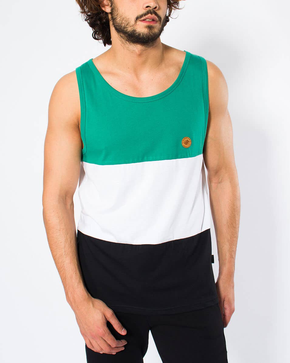 StockNow Unipessoal - Wholesale Tank Top - Men's - Singlet Cuts Green