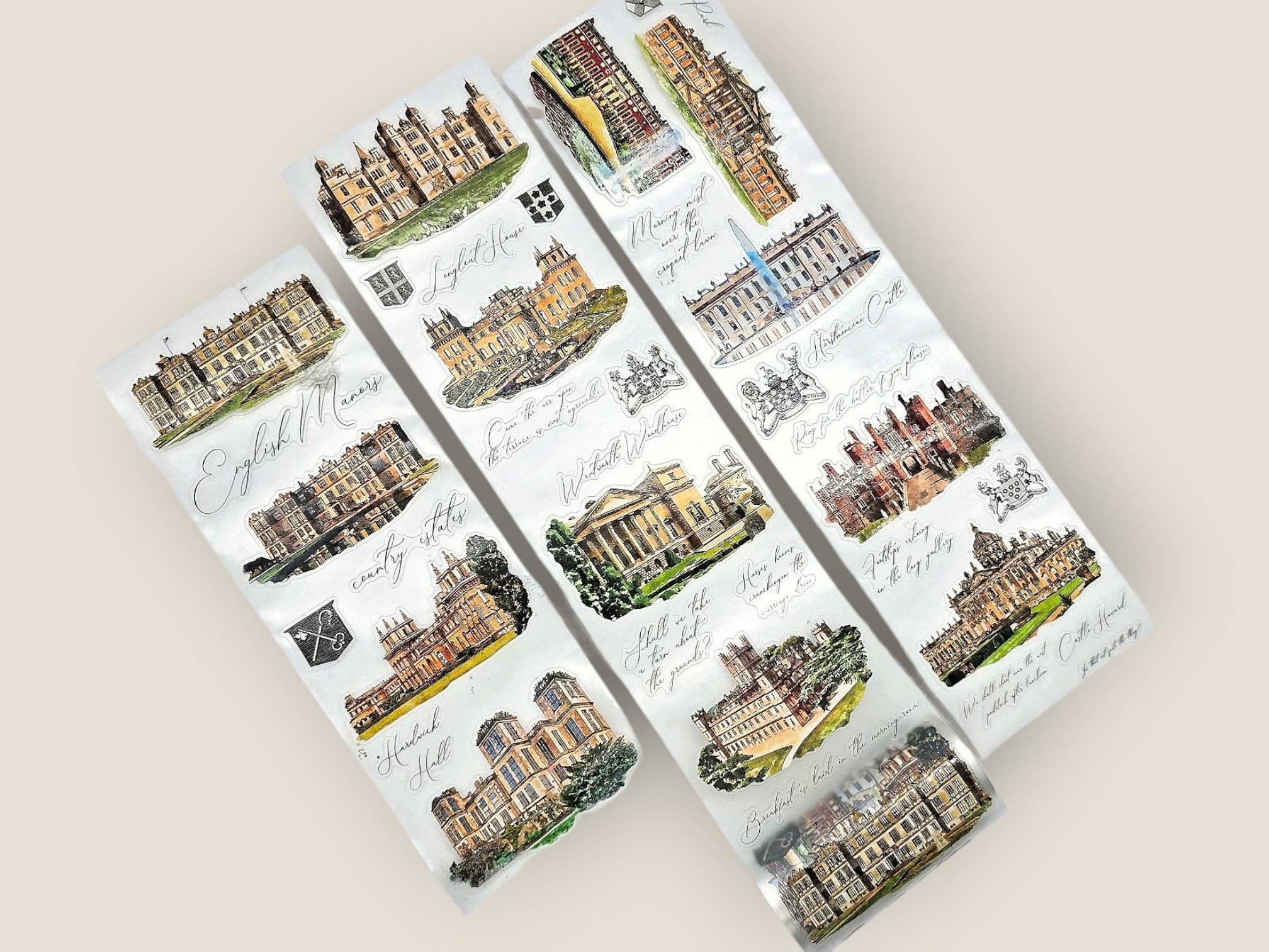 CoraCreaCrafts - Wholesale Washi Tape - English Estates Transparent Tape (XL)0