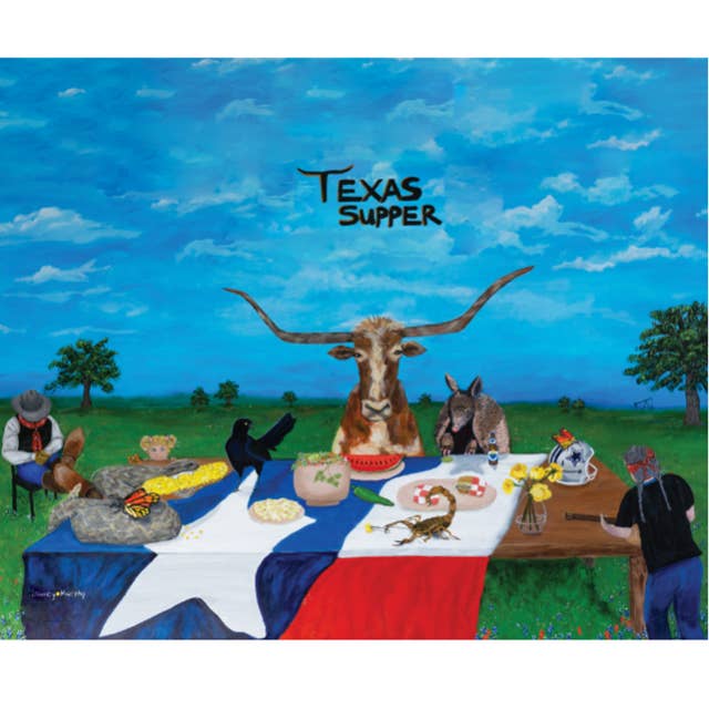 Texas Supper Art Print for wholesale by Yellow Dot Artist