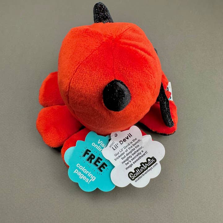 Scatterbrain – wholesale Fyllda/plyschleksaker - Barn och baby – MINI Lil' Devil - Djävulsbläckfisk Mjukisdjur3