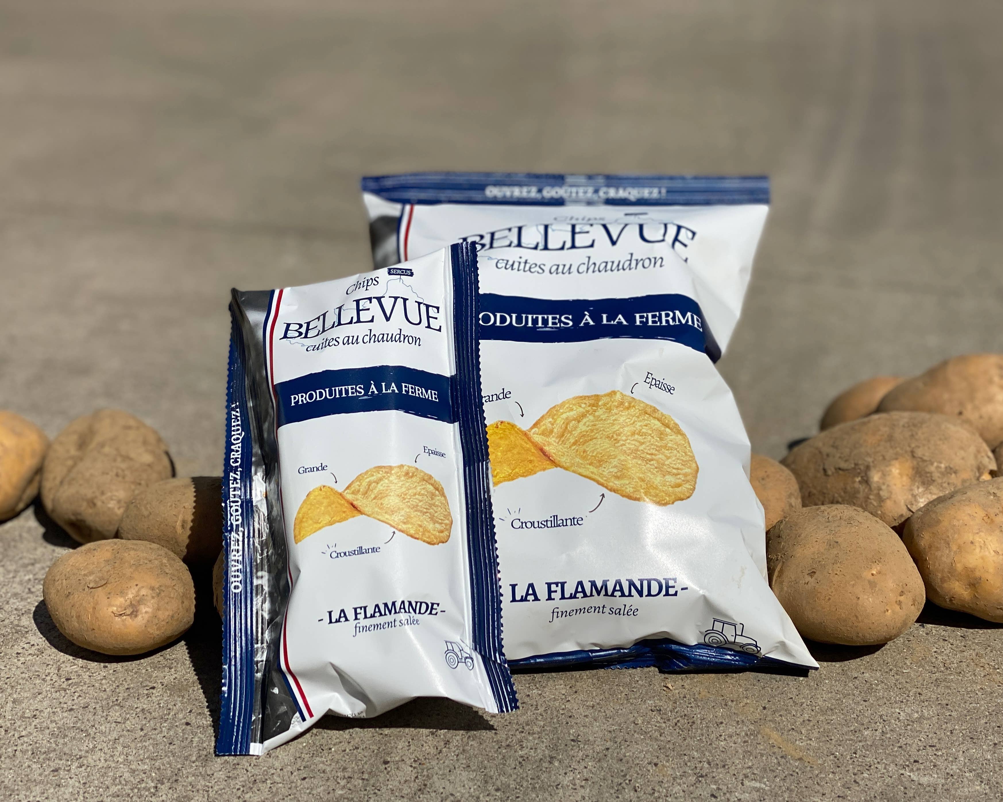 Chips Bellevue - Vente Chips - Chips fermières cuites au chaudron - 150g & 30g4