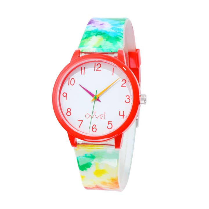 Montre analogique tie-dye pour fille pour la vente par Ovvel Watches