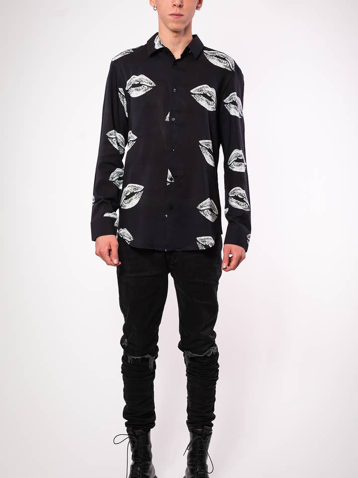 'LIPS' Unisexhemd für den Großhandel von Benevierre