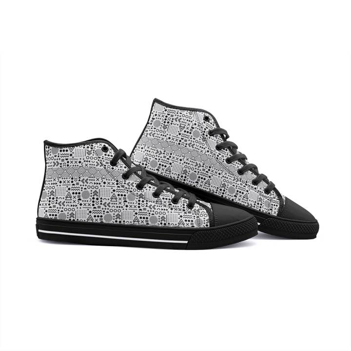 Oh Pote - Vendita all'ingrosso Sneakers di tendenza - Unisex - Doodle #7.1 Scarpe Unisex Alte in Tela