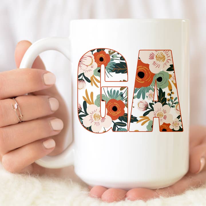 Georgia Floral (MULTIPLE STYLES) States Gift por atacado de From Us To You Co. Handmade Goods