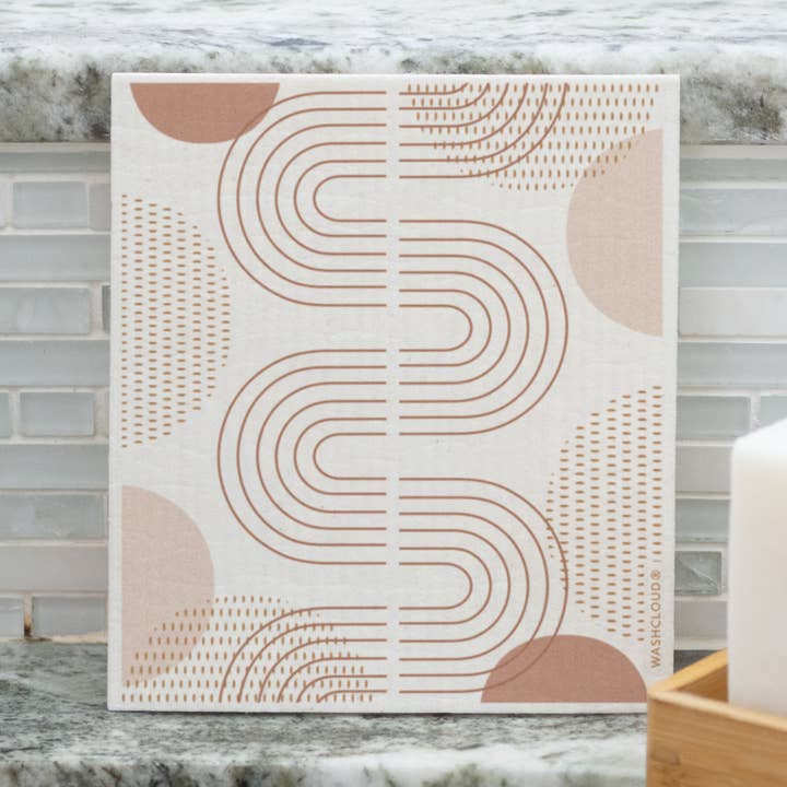 No Tox Life - Wholesale Dishcloth - WASHCLOUD® MODERN TRACKS™ Swedish Dish Cloth - No Tox Life0