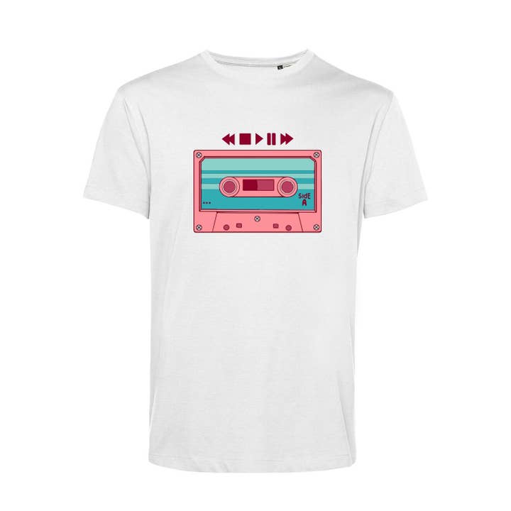 Men's Printed T-Shirt - Cassettes for wholesale by #MAISENZA