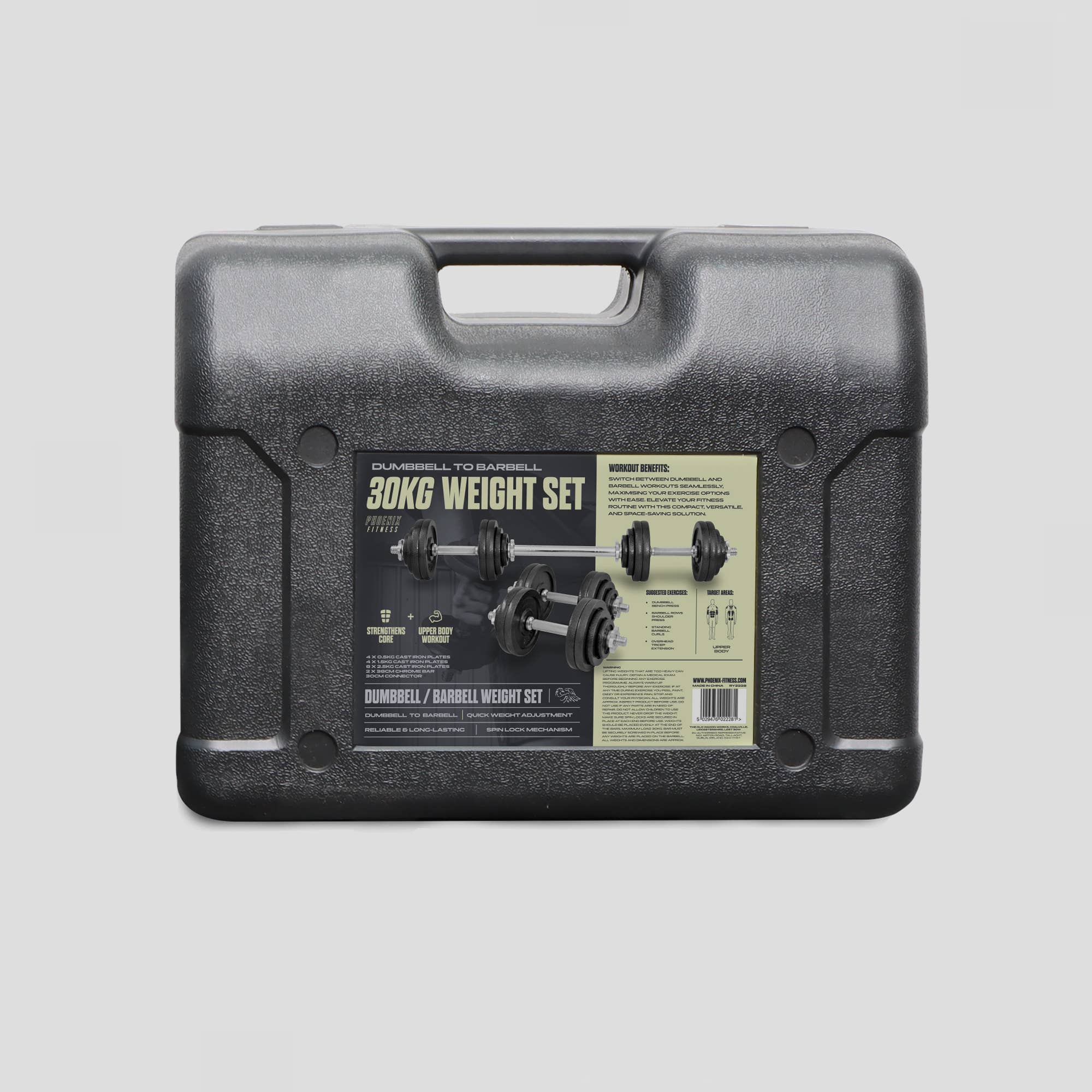 Phoenix Fitness – wholesale Fitness equipment – 30KG Dumbbell and Barbell Weight Set 7