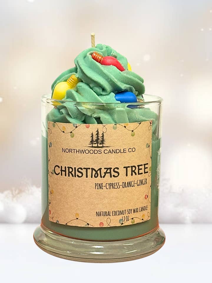 Christmas Tree Natural Candle for wholesale by Splash Soap Company