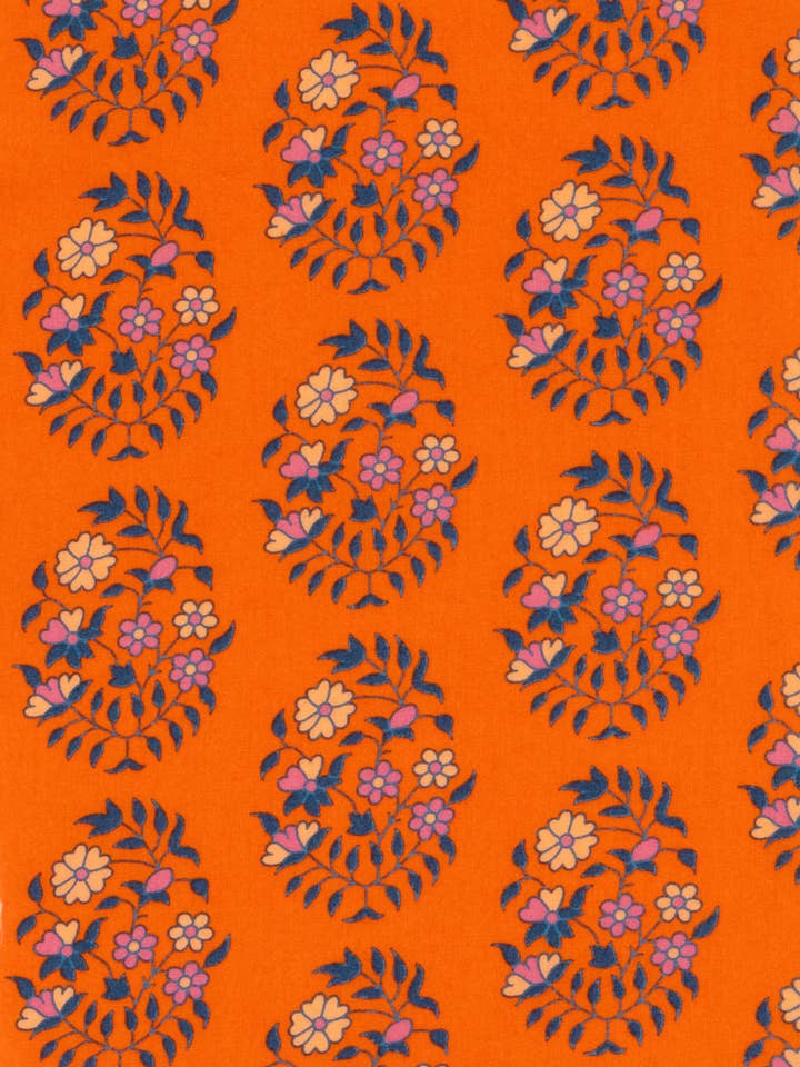 Coton enduit 15m Shalin orange pour la vente par Petit Pan