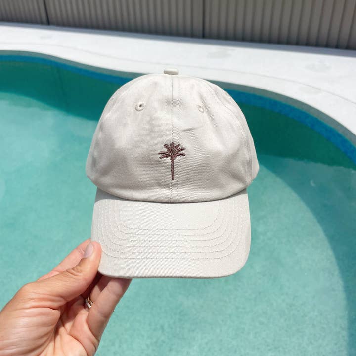 Anchor & Arrow - Wholesale Baseball cap – Women's - Matching Palm Cap - Beige2