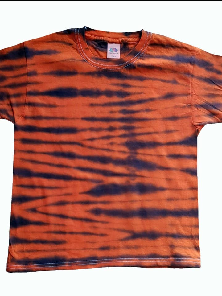 Wild Child Style - Hand Dyed Tiger Stripe Tee for wholesale by VeEco Gifts