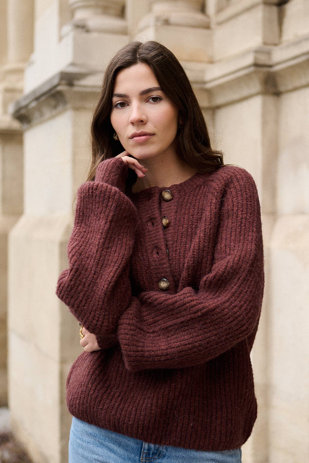 Nathael Paris - Wholesale Knit Sweater - Women's - Loose alpaca and wool sweater1