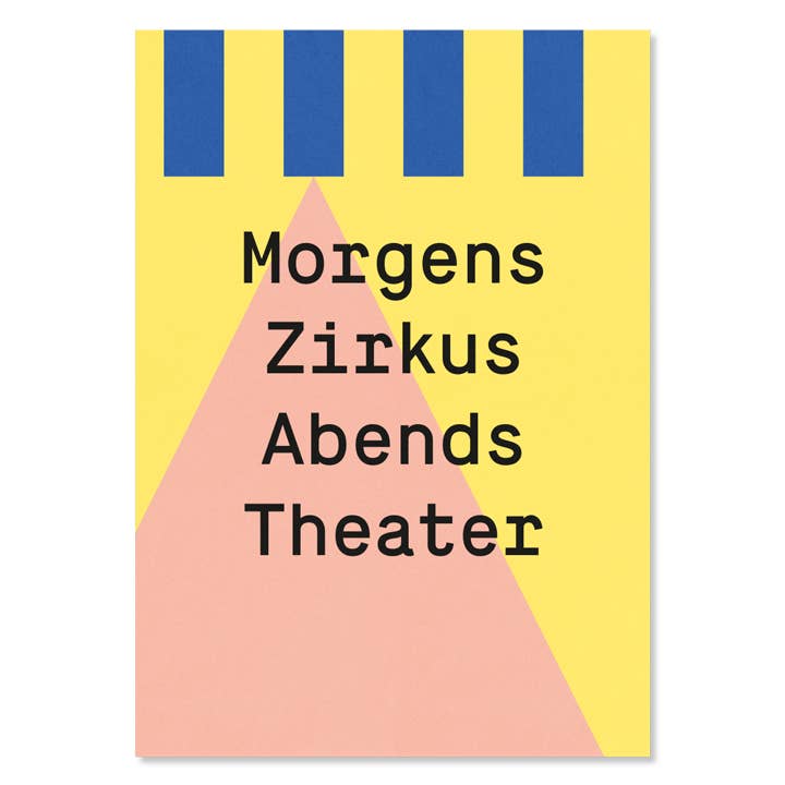 Circus Greeting Card for wholesale by Kleine Prints