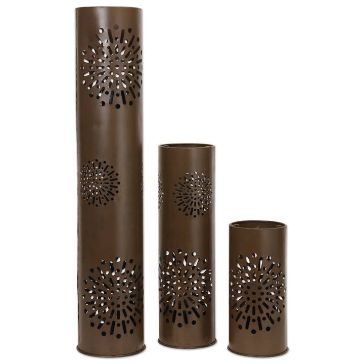 Sunset Vista Designs - Wholesale Candle holder - Hurricane Pillar Candle Holder 3 pc set3