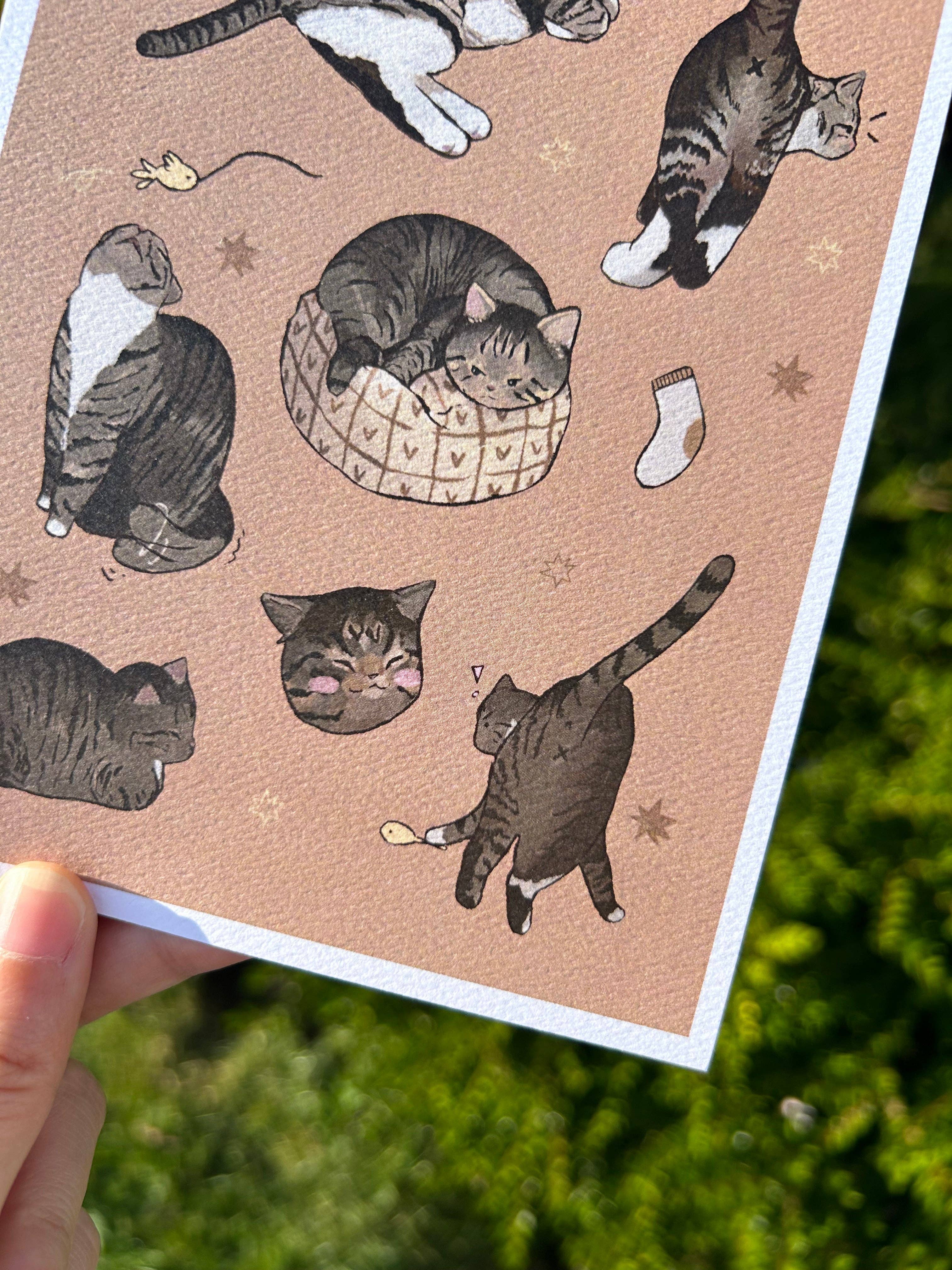 Shooley - Wholesale Art Print - Tabby Cat Print2