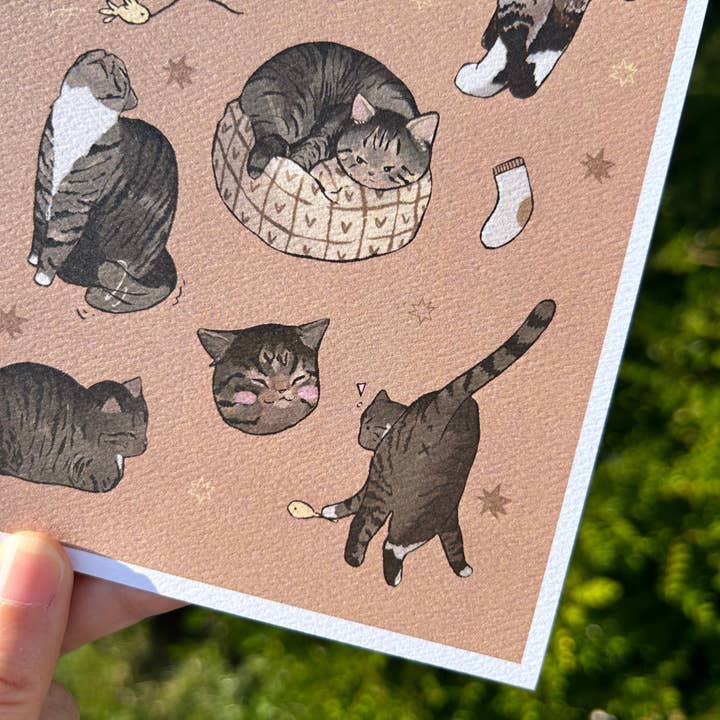 Shooley - Wholesale Art Print - Tabby Cat Print2