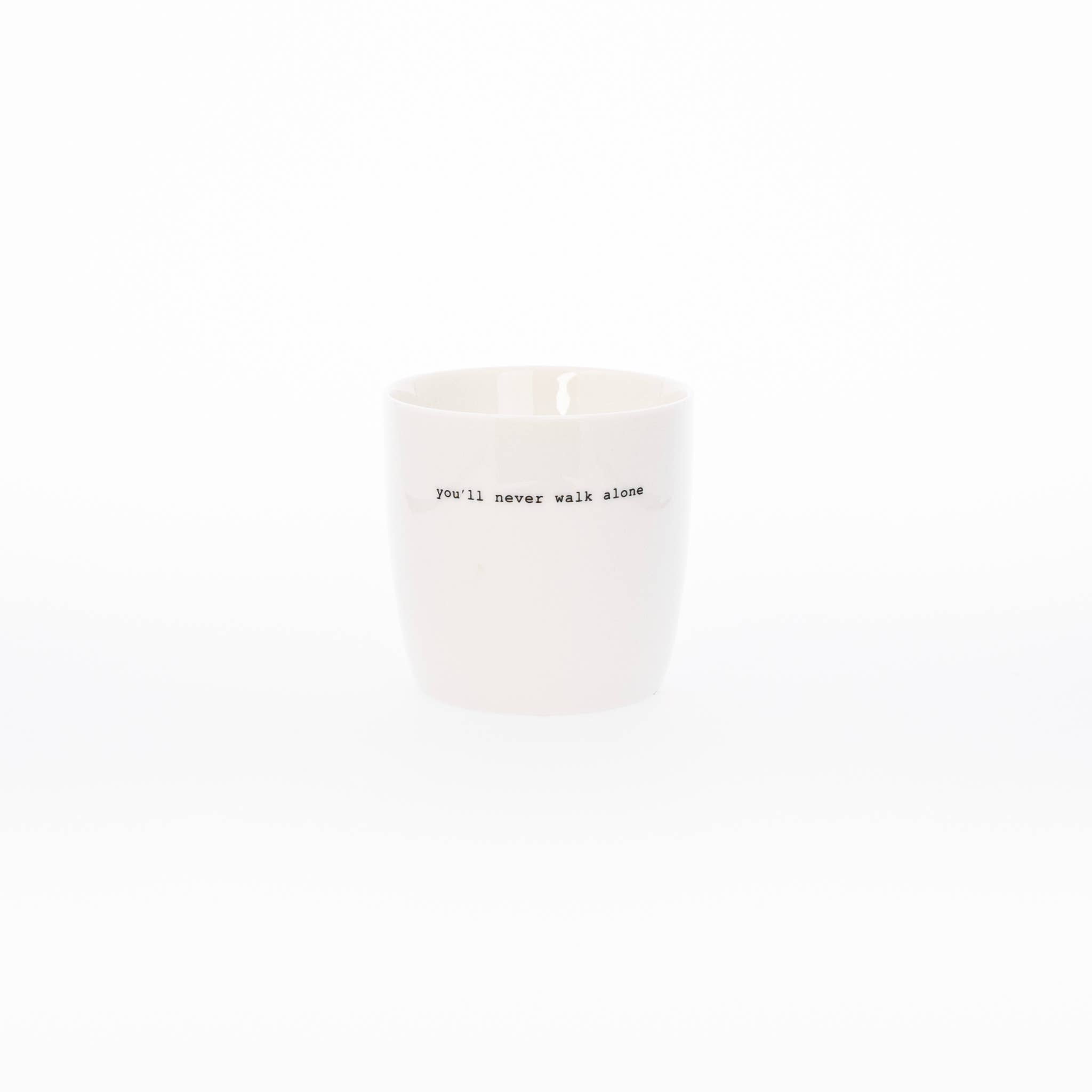 Sögne Home - Wholesale Coffee Mug - Sögne Mug White "you`ll never walk alone"0