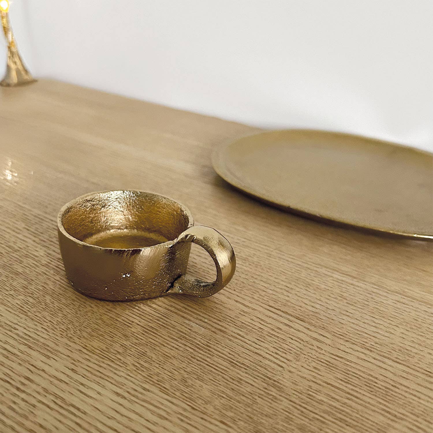 Opjet Paris - Wholesale Candle Holder - Alice golden tealight holder D7 H2.5cm3