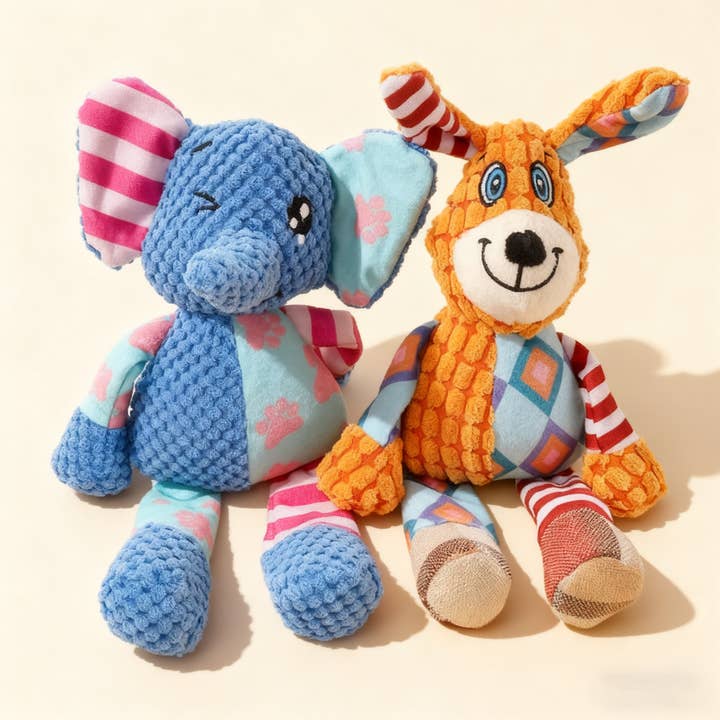 Cute Squeaky Plush Dog Toy – Durable & Fun_CWMM5421 for wholesale by PAWPAWwholesale