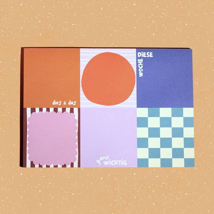 Wochenplaner "Colour Notes" DIN A5 für den Großhandel von Modern Kids Art