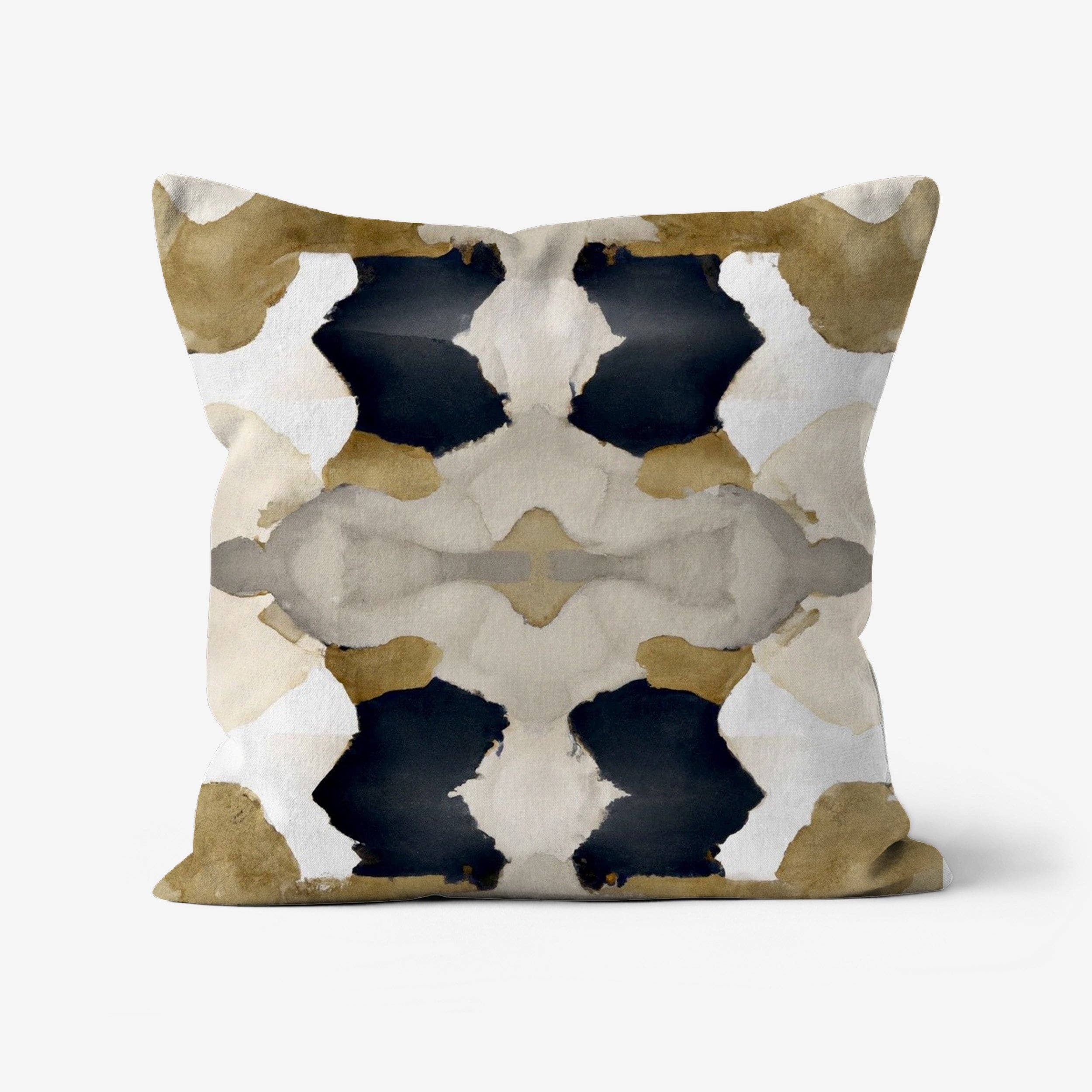 Hound and Hog - Venta al por mayor Cojín decorativo - Cojín decorativo Aiya con arte moderno abstracto y estampado colorido estilo lino boho1