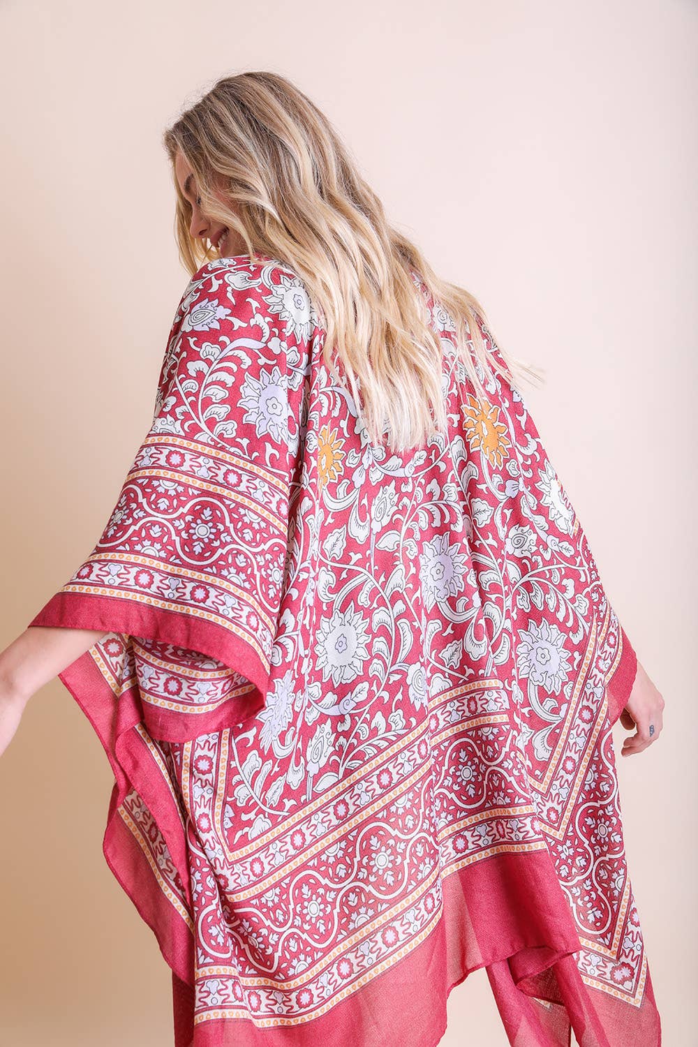 Leto Accessories - Wholesale Kimono - Women's - 🌞 Lightweight Moroccan Tassel Kimono – Versatile & Stylish5