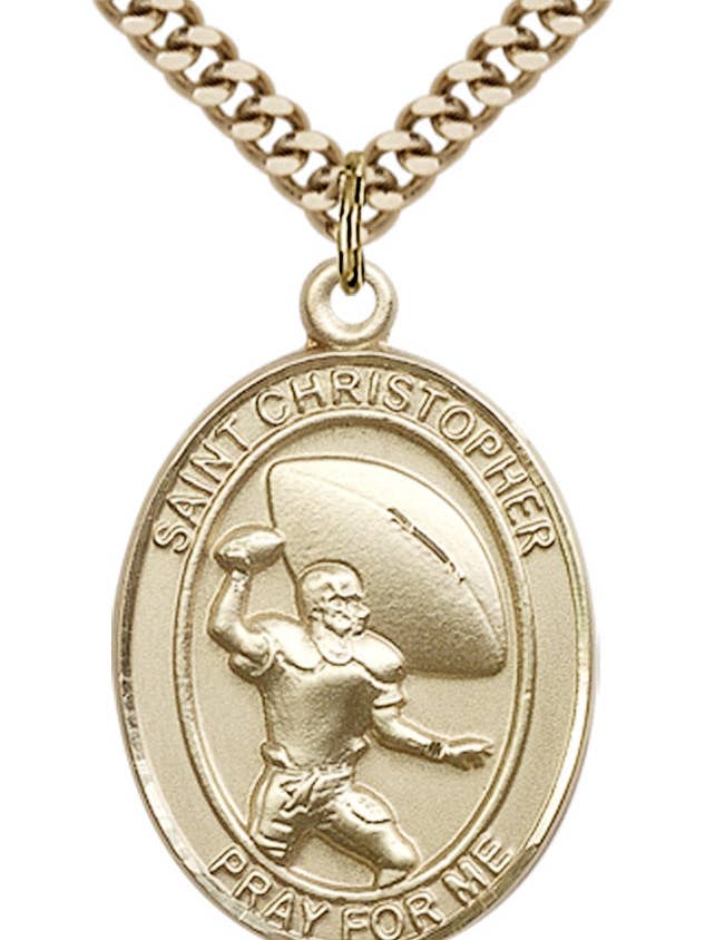 Sint-Christoffel Voetbal Hanger voor wholesale door Tony’s Jewelry