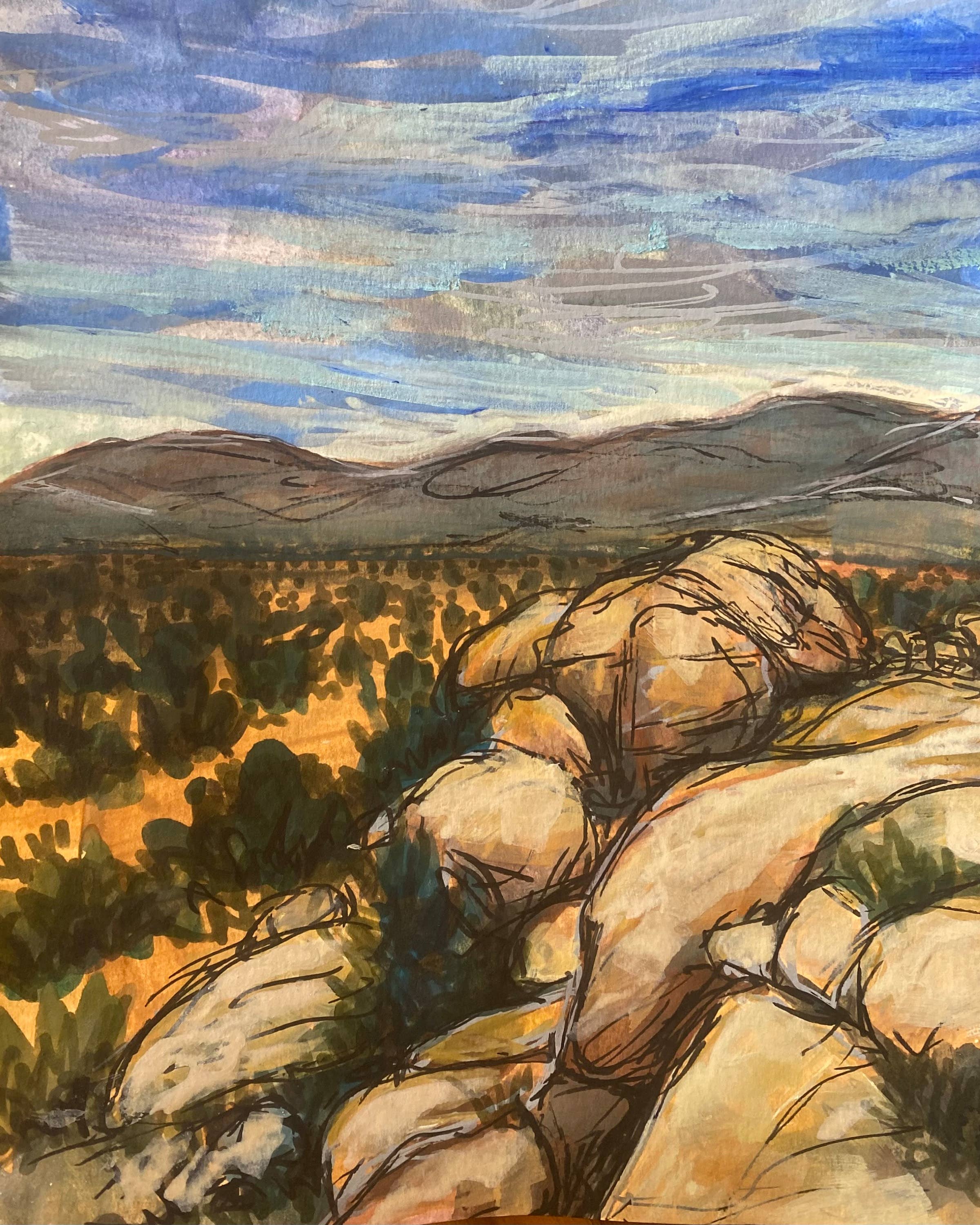 Jeanelle Demers - Wholesale Art Print - Desert View Art Print 8x10"1