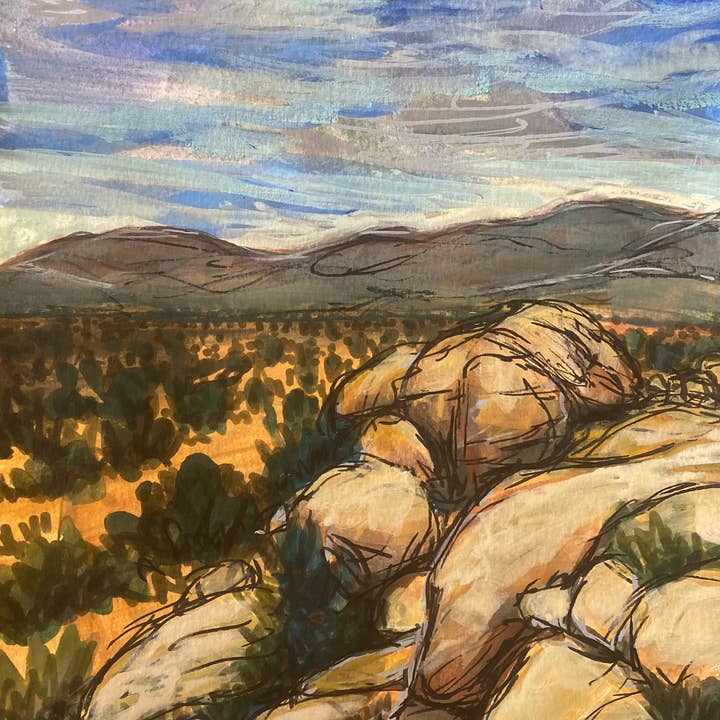Jeanelle Demers - Wholesale Art Print - Desert View Art Print 8x10"1