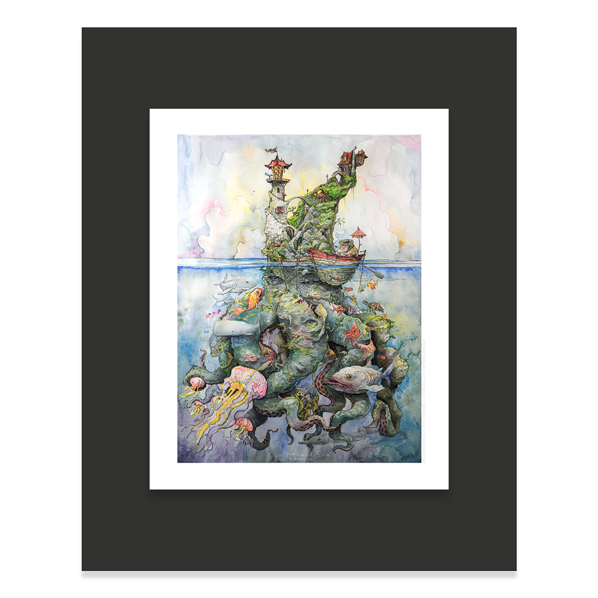 Mark Ludy Art Books & Games - Wholesale Art Print - Old Man at Sea | Artist Signed Artwork1