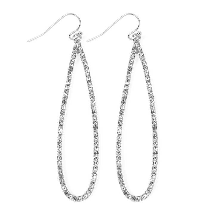 MYS Wholesale Inc - Vente Boucles d'oreilles pendantes - Boucles d'oreilles longues en forme de larme et strass2