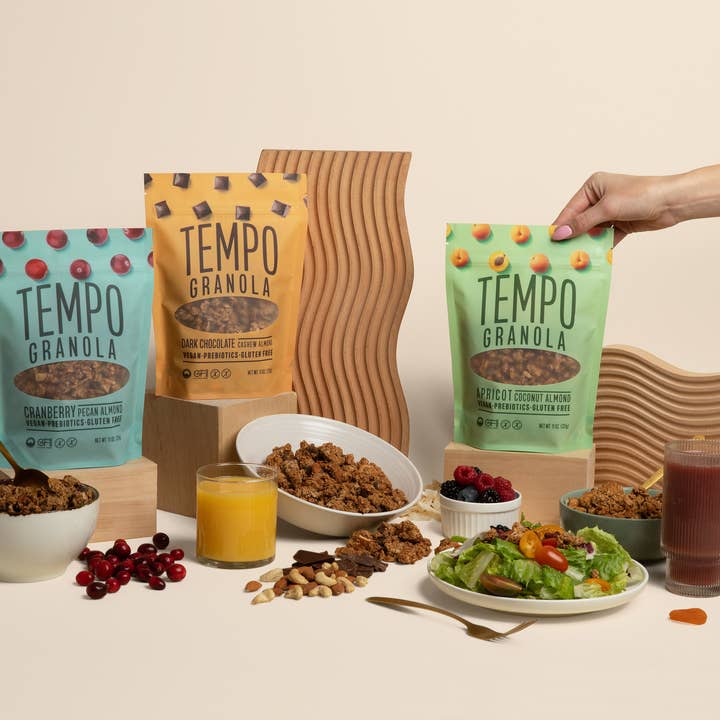 Tempo Granola - Wholesale Granola - Apricot Coconut Almond Granola 11oz. bag (6 bag case)3