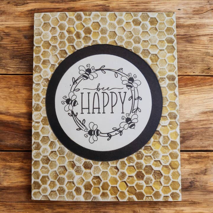 Greeting Card - Bee Happy Birthday / Any Occasion for wholesale by Grace Mercantile