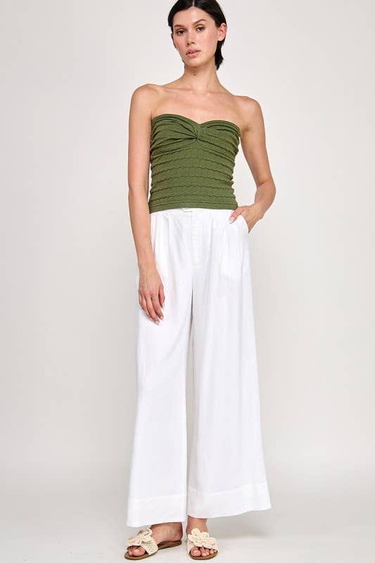 Miss Love - Wholesale Knit Top - Women's - Twist Front Sweater Tube Top75