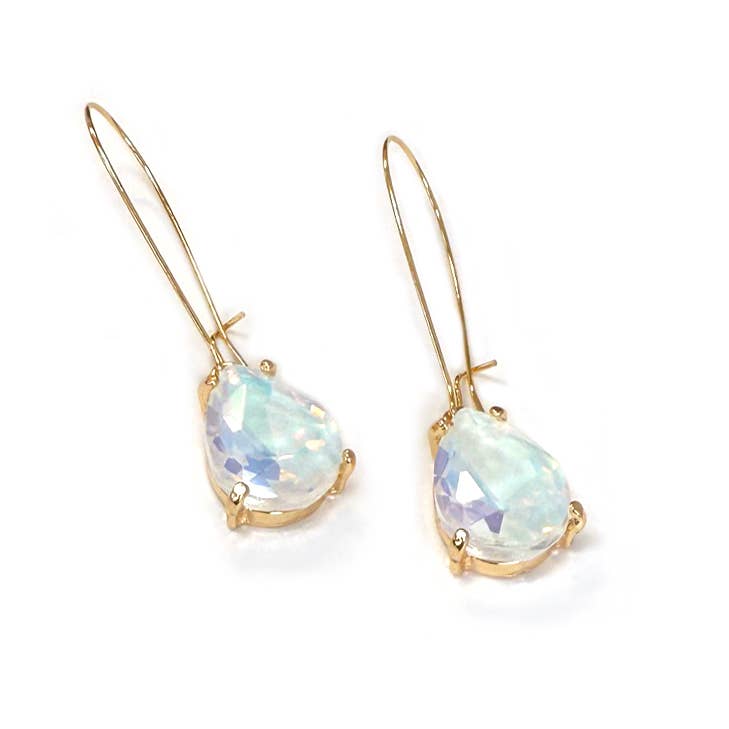 StarryNYC - Wholesale Dangle Earrings - Teardrop Glass Bead 14mm x 18mm w/ Kidney Wire Earrings30