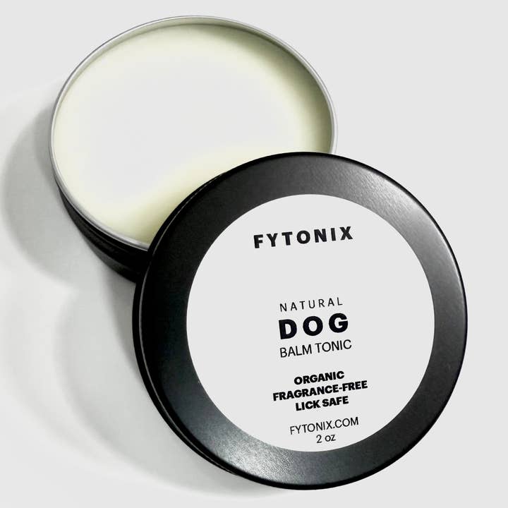 Natural DOG BALM TONIC • Lick Safe + Non-toxic • 2oz tin for wholesale by Fytonix