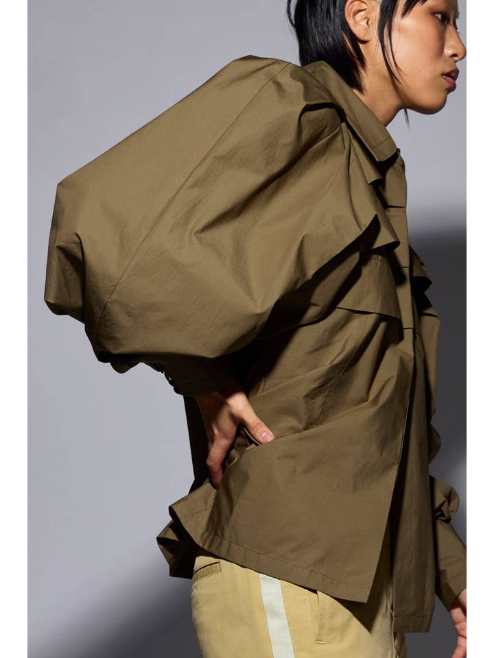 dref.official - Wholesale Buttoned-down shirt – Women's - Champagne Shirt - Khaki3