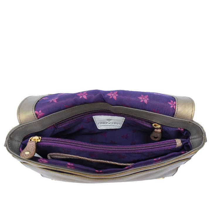 Anuschka | Vanya Lara (USA) - Wholesale Crossbody Bag - Women's - Flap Crossbody With Shoulder Strap - 76113