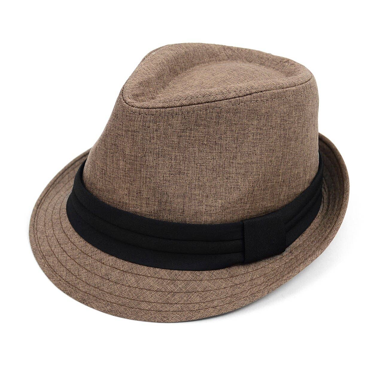 Selini New York - Wholesale Fedora - Men's - Spring/Summer Fashion Trilby Fedora with Black Band1