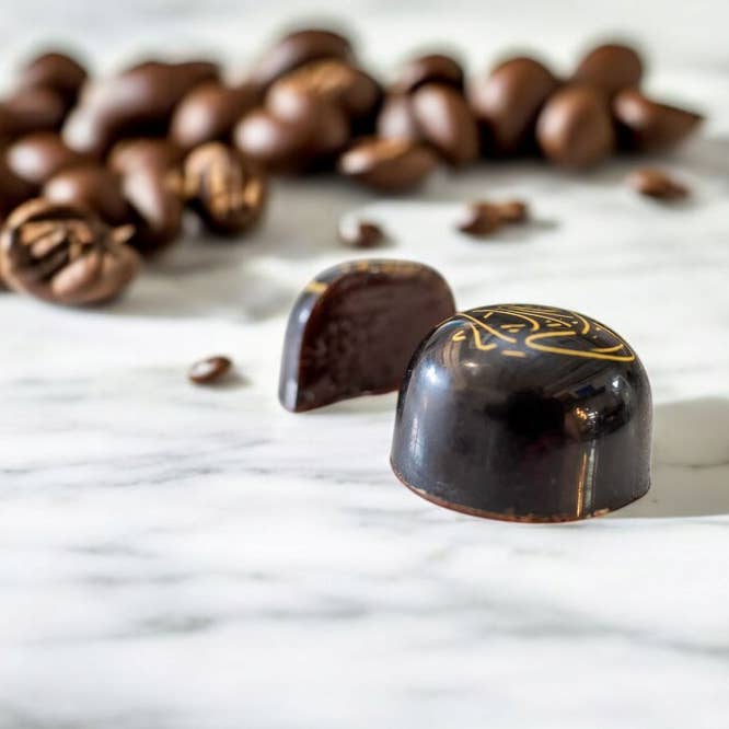 Arabic Coffee - Bulk BonBons 12 piece Tray for wholesale by J. Patrice Chocolate Studio