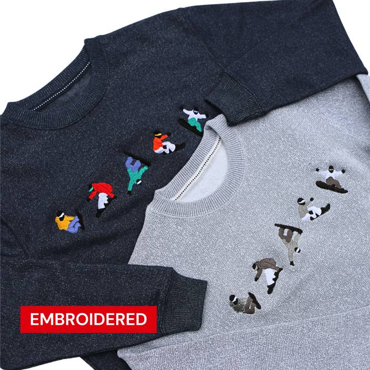 Snowboard Tricks Crewneck Sweatshirt for wholesale by Creology